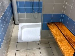 Douche à 10h avant notre départ