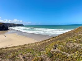 Porthtowen beach 5 mins drive from camp site