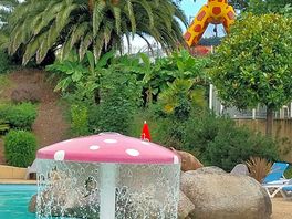 Great pool and bouncy castle.