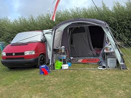 Lovely size pitch this was our set up🙂
