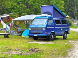 Ospiti originali. camping con molti ospiti europei.