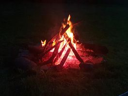 A nice little fire in the pit