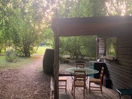 Decked area.