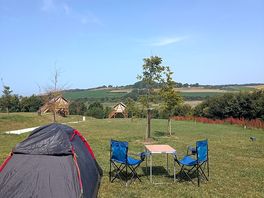 View from tent pitches