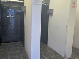 Shower block with hotwater