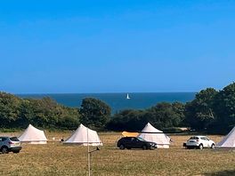 View of sea from our pitch