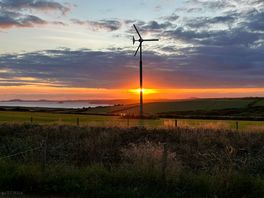 Sunset from the pitch
