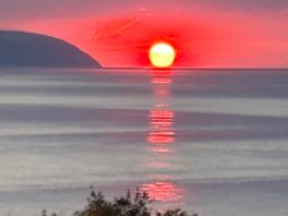 Sunset from the decking