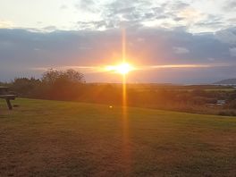 Sunset view from campsite