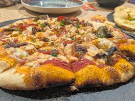 Pizzas from the on site restaurant