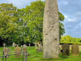 Monolith in the local village churchyard