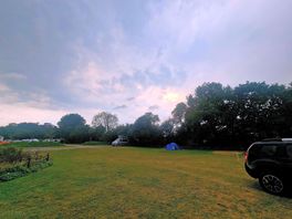 View from bottom of camping field
