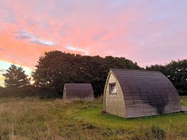 Early morning sunrise above the pod