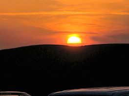 Sunset over newgale