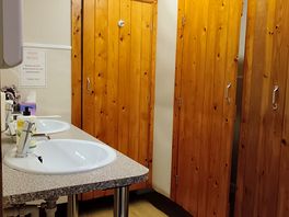 Great shower and toilets