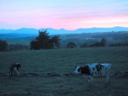 Beautiful sunset over snowdonia from my pitch