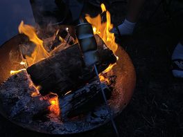 Fire pits available to hire & logs available to buy on site