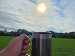 Morning sun and brew