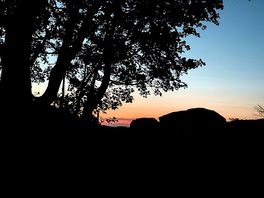 Sunset from the pitch.
