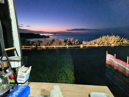 Night view from campsite