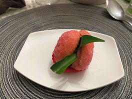 Nagerecht in restaurant