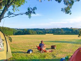 Visitor image of the beautiful views from the top of the site.