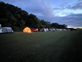 The campsite in the evening