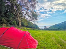 Tent pitched up