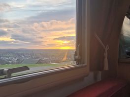 Sunset view from the pitch