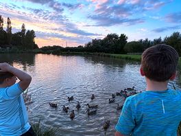 Beautiful skies and lots of ducks!