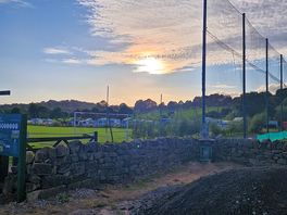 Sunset over the campsite