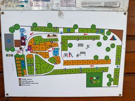 Pianta del camping fotografata all’ingresso perché non fornita