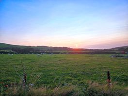 Sunset at the otherside of the site
