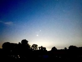 Beautiful starry skies .