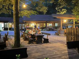 Bar area at night