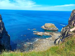 Coastal walk through to st agnes from the site