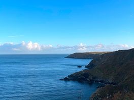 Coastal path, just on the edge of the campsite.