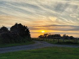 Sunset from the van