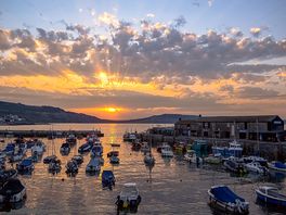 Sunset in west bay.