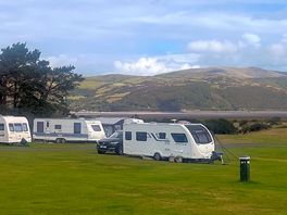 Nice level pitch with lovley view