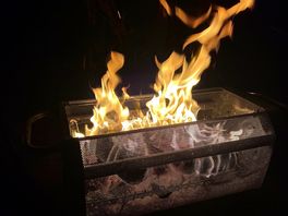 Evening fire