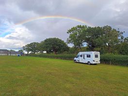 We were greeted by a rainbow on arrival.