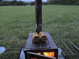 No fire on the grass very environmental friendly 👌 i was well prepared 😅🔥💯