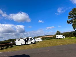 View from the tarmac pitches