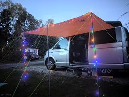Our pitch at night