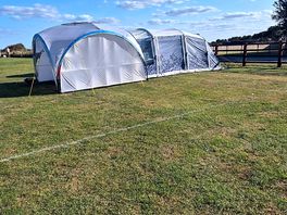 Our set up and still lots of space/room on the allocated pitch