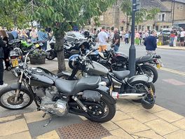 Harley davidson rally in near by town of baledon