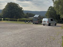 The space on the site was fab, making it very easy to reverse the caravan straight into the pitch.