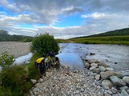 Crossing the ford to get to the campsite