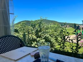 Lovely view from the restaurant